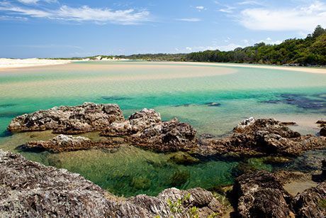 Sawtell Beach shoreline view