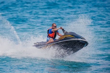 Jet ski hire on the water